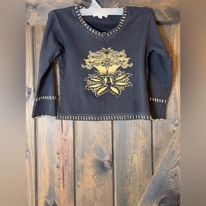 Trish Scully Whimsigoth Embroidery Top